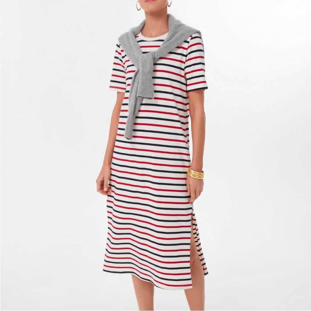 Tuckernuck Pomander place Americana striped tshirt dress
